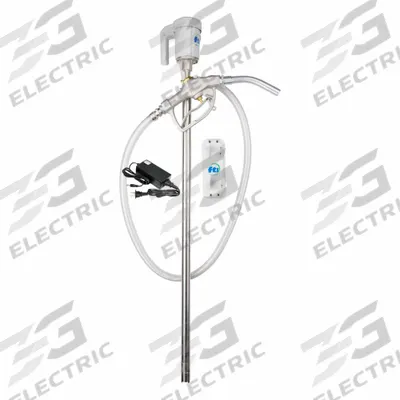 FINISH THOMPSON Battery Drum Pump Kit: Pumps with Discharge Hose & Nozzle - Cordless Battery-Powered Drum Pumps