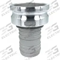 Cam and Groove Adapter: 4 in Coupling Size, 3 in Hose Fitting Size, 6 45/64 in Overall Lg (MPN PLE28). Key specifications — Fitting Type: Male Hose Shank; Brand: APPROVED VENDOR.