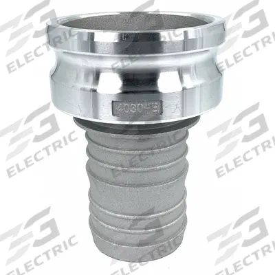 APPROVED VENDOR Cam and Groove Adapter: 4 in Coupling Size, 3 in Hose Fitting Size - Type E Aluminum Cam & Groove Fittings