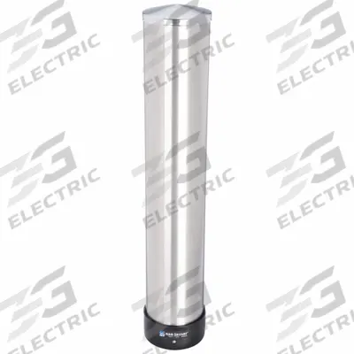 APPROVED VENDOR Cup Dispenser: 23 1/2 in Tube Lg, 12 to 24 oz Cups - Wall-Mount Cup Dispensers