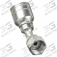 AEROQUIP Hydraulic Crimp Fitting: Steel x Steel, 45° Elbow, -8 For Hose Dash Size, ORS x Crimp (MPN 1AA8FRA8). Key specifications — Fitting Gender: Female x Genderless; Fitting Connection Type: ORS x Crimp; For Hose Dash Size: -8; Thread Size: 13/16"-16; Brand: AEROQUIP.