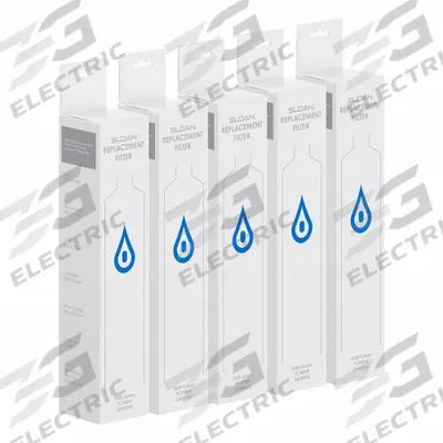 SLOAN Quick-Connect Water Filter: 0.1 micron, 1.3 gpm, 3,000 gal - Quick-Connect Drinking Fountain & Beverage Machine Water Filters