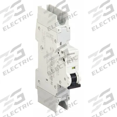 Siemens Miniature Circuit Breaker: 5 A Amps, 60V DC, 10kA at 277V AC, Screw Clamp - D-Curve, 1-Pole UL489 DIN Rail-Mount Miniature Circuit Breakers
