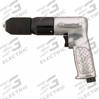 INGERSOLL RAND Air-Powered Drill: 1/2 in Chuck, Heavy Duty, 500 RPM, 0.5 hp, Keyless - Pistol-Grip Air-Powered Drills