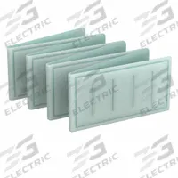 GRAINGER Link Air Filter: 20 in x 25 in x 1 in, 25 in Section Wd, 8 Sections, 2 Ply, MERV 8 (MPN 2GGK3). Key specifications — Performance Rating: MERV 8; Brand: GRAINGER; Media Material: Synthetic.