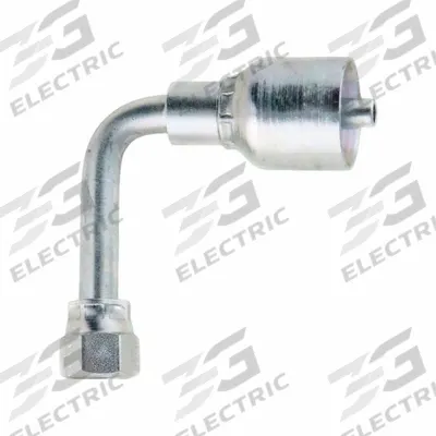 Parker Hydraulic Crimp Fitting: Steel x Steel, 90° Elbow, -20 For Hose Dash Size - Parker Crimp Hydraulic Hose Fittings with JIC Connection