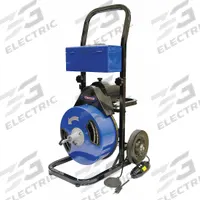 WESTWARD Drain Cleaning Machine: Corded, For 3 in to 4 in Pipe, 1/2 in Cable Dia., 75 ft Cable Lg. (MPN 22XP38). Key specifications — attr517433: Corded.