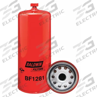 BALDWIN FILTERS Fuel Filter: Spin-On, 4 5/16 in Outside Dia, 1"-14 Thread Size, Cellulose - Spin-On Fuel Filters