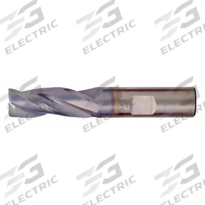 CLEVELAND Corner Radius End Mill: Carbide, TiAlN Coated, 3 Flute, 1" Mill Dia, 1-1/8" LOC - General Purpose Carbide Corner-Radius End Mills
