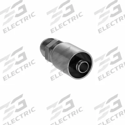Parker Hydraulic Crimp Fitting: Steel x Steel, Straight, -8 For Hose Dash Size - Parker Crimp Hydraulic Hose Fittings with JIC Connection