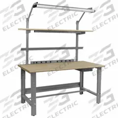 BENCHPRO Workbenches: Adj Ht, Particleboard, 72 in x 30 in, 1,200 lb Overall Load Capacity, Blue (MPN RPBC-4). Key specifications — Brand: BENCHPRO; Height Adjustability: Adjustable Height.