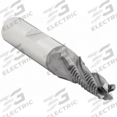 CLEVELAND Roughing End Mill: Cobalt, TiCN Coated, 4 Flute, Fine Pitch, 3/8" Mill Dia, 1-1/2" LOC (MPN C30979)