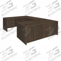REGENCY Desk: Particle Board, Walnut, 1 Pedestals, 2 Drawers, 71 in Overall Wd, 29 in Overall Ht (MPN LUDSP7135NW). Key specifications — Desktop Material: Particle Board; Includes Modesty Panel: Yes; Kit Product Type: Double Pedestal Desk; Desktop Color: Walnut; Brand: REGENCY; Frame Color: Neo Walnut; Frame Material: Particle Board; Product Type: Desk.