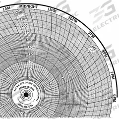HONEYWELL Circular Paper Chart: Honeywell, 50°F to 250°F, BN 24001660-096, Honeywell, 100 PK. Key specifications — Compatible with Manufacturer Model Number: AR-100; Brand: HONEYWELL; Units Measured: Temperature °F.