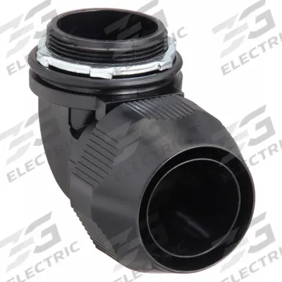 THOMAS & BETTS Liquid-Tight Conduit Fitting: Plastic, 1 1/2 in Trade Size, Insulated - 90° Hazardous Location Liquid-Tight Conduit Fittings