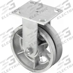 APPROVED VENDOR Plate Caster: Rigid, Iron, 4 in Wheel Dia, 2 in Wheel Wd, 5 5/8 in Mounting Ht, Slot (MPN P21R-C040R-14-VG1). Key specifications — attr1100373: APPROVED VENDOR.