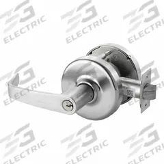 CORBIN Door Lockset: Classroom Lever Locksets, Chrome, ADA Compliant (MPN CLX3381 NZD 626). Key specifications — Ligature Resistance: Not Ligature-Resistant; Brand: CORBIN; Lockset Function ANSI Code: F113; Visual Indicator Message: No Message; Lockset Style: Newport Lever; ADA Compliant: Yes; Finish: Satin Chromium-Plated.