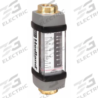HEDLAND Mechanical Flowmeter: Water and Other Fluid Meter, Scale, Variable Area - Inline Flowmeters for Water
