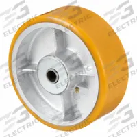 APPROVED VENDOR Caster Wheel: 8 in Wheel Dia., 3 in Wheel Wd, Polyurethane, 2,500 lb Load Rating (MPN P-UY-080X030/075R). Key specifications — Brand: APPROVED VENDOR; Wheel/Tread Color: Yellow.