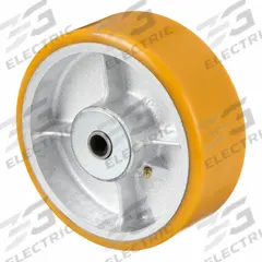 APPROVED VENDOR Caster Wheel: 8 in Wheel Dia., 3 in Wheel Wd, Polyurethane, 2,500 lb Load Rating (MPN P-UY-080X030/075R). Key specifications — Brand: APPROVED VENDOR; Wheel/Tread Color: Yellow.