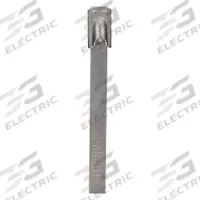 PANDUIT Cable Tie: 18 1/2 in Nominal Lg, 4 in Nominal Max. Bundle Dia., 0.18 in Wd, Silver, 100 PK (MPN MRS4S-C4). Key specifications — Brand: PANDUIT; Locking Style: Retained Tension; Color: Silver.