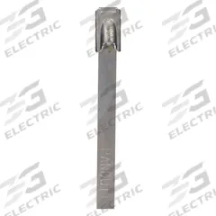 PANDUIT Cable Tie: 18 1/2 in Nominal Lg, 4 in Nominal Max. Bundle Dia., 0.18 in Wd, Silver, 100 PK (MPN MRS4S-C4). Key specifications — Brand: PANDUIT; Locking Style: Retained Tension; Color: Silver.