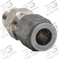 PARKER Compression Fitting Adapter: 1/2 in OD x 1/2 in Pipe size, 3/4-16 Thread Size, Ferulok (MPN 8 F5BU-SS). Key specifications — Series: Ferulok; Brand: PARKER.
