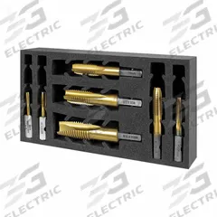 HOLEMAKER TECHNOLOGY Impact Tap Set: 12 Pc, 6H, TiN Coated High Speed Steel (MPN 308010-SET3). Key specifications — attr1300563: M8 Impact Tap; attr1300542: HOLEMAKER TECHNOLOGY.