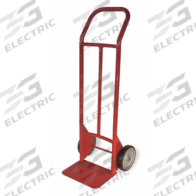 Dayton General Purpose Hand Truck: 1,000 lb, Flow-Back Handle, Red, Steel, Tread on Core - General Purpose Hand Trucks