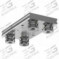 HEPCOMOTION GV3 Carriage: For 76 mm Rail Wd, Roller, GV3 Std Carriage, 54.7 mm Carriage Ht, Aluminum (MPN AU7654L300). Key specifications — Carriage Material: Aluminum; Roller Material: Stainless Steel; Size: 76; Brand: HEPCOMOTION; Features: No Seals or Lubricators; Type: GV3 Standard Carriage.