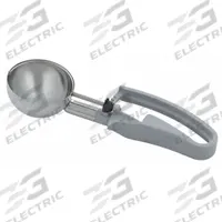 VOLLRATH Disher: 3.7 oz Capacity, Stainless Steel, NSF Certified, 2 7/8 in Bowl Dia, 47391. Key specifications — Manufacturer Part Number: 47391; Material: Stainless Steel; NSF Certified: Yes; Product Type: Squeeze Disher; Scoop Size: #8; Brand: VOLLRATH.