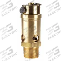 CONRADER Safety Valve: Soft Seat, 1 in (M)NPT Inlet (In.), 1 in (F)NPT Outlet (In.), Brass, Silicone (MPN SRV765-1-150 SST). Key specifications — attr291993: Soft Seat; attr291998: Brass; attr292007: Silicone; attr292009: Brass; attr294753: CONRADER.