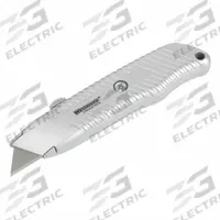 WESTWARD Utility Knife: 6 in Overall Lg, Steel Std Tip, Aluminum, Silver, Quick-Change (MPN 19G963). Key specifications — attr307837: Quick-Change; attr307830: Steel Standard Tip; attr307833: Silver; attr307832: Aluminum; attr324891: WESTWARD.