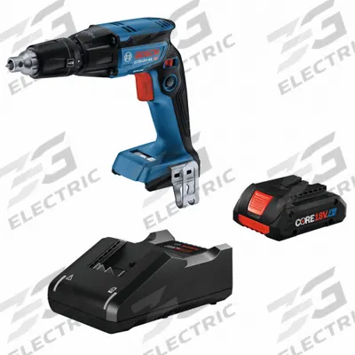 BOSCH Screwgun Kit: 1/4 in Drive Size, 4,500 RPM No Load Speed, Brushless, (1) 4.0 Ah - Bosch Cordless Screwdrivers
