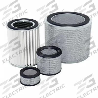 SOLBERG Filter: Fiberglass, 21.45 in Overall Ht, 14 in Inside Dia, 19 5/8 in Outside Dia - Air Filter Replacement Elements