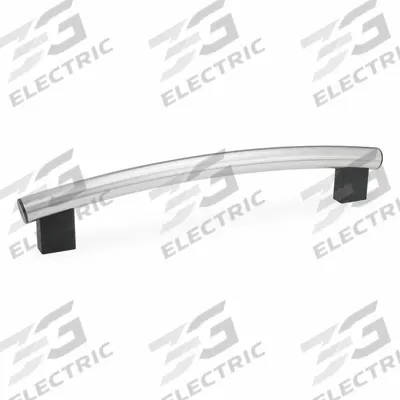 JW WINCO Pull Handle: Threaded Holes, Stainless Steel, Silver, 1.18 in - Load-Rated Arched Tubular Pull Handles