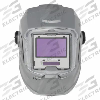 MILLER ELECTRIC Welding Helmet: Auto-Darkening, 4 Arc Sensors, Silver, W8-W13, 9 sq in - Auto-Darkening Welding Helmets - Solid Color