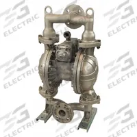 DAYTON Double Diaphragm Pump: 316 Stainless Steel Body, 1 1/2 in, Flange Connection, 90 gpm (MPN 34TJ43). Key specifications — Brand: DAYTON; Seat Material: PTFE; Check Valve Material: PTFE.
