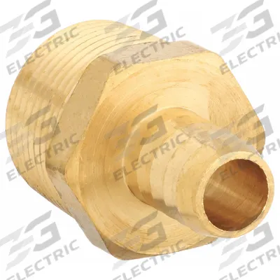 APPROVED VENDOR Barbed Hose Fitting: For 1/4 in Hose I.D., Hose Barb x NPT, Male x Male - Low-Lead Brass Multipurpose (Air, Water, Chemical) Rigid Barbed Hose Fittings