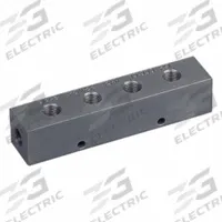 POWER TEAM Hydraulic Valve Manifolds & Subplates: 10,000 psi Max Pressure, Steel, 1.5 in Overall Ht (MPN 9648). Key specifications — Body Material: Steel; Brand: POWER TEAM; Port Connection Type: NPT; Port Connection Size: 3/8" NPTF.