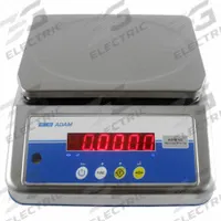 ADAM EQUIPMENT Food Scale: 7 1/8 in Weighing Surface Dp, 9 5/8 in Weighing Surface Wd, LED, ABW 8S. Key specifications — Readability: 0.001 lb, 0.5 g; Brand: ADAM EQUIPMENT; IP Rating: Not IP Rated.