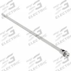 GUARDAIR Air Gun Nozzle: Steel, 12 in Extension Lg, 1/8 in Thread Size, Steel, Focused (MPN 18VNE012S). Key specifications — attr66384: Focused; attr66393: Steel; attr66401: Yes.