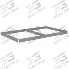 TENNSCO Shelf: 60 in x 36 in, 2,000 lb Load Capacity, Gray, Shelf (MPN ZLES-6036). Key specifications — Includes: (4) Beams; Shelf Configuration: Single Straight; Color: Gray; Frame Material: Steel; Brand: TENNSCO; Frame Finish: Zinc Plated; Product Type: Shelf.