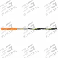 CHAINFLEX Servo Motor Cable: Shielded Twisted Pr 16 AWG (1.5)/ (4) 16 AWG (1.5), Orange, TPR Jacket (MPN CF29-15150201D). Key specifications — Conductor Grouping: Shielded Twisted Pair 16 AWG/ (4) 16 AWG; Includes Ground: Yes; Overall Length: Order by the Foot; Minimum Bend Radius Factor - Fixed: 4 x OD; Minimum Bend Radius Factor - Flexible: 5 x OD; Brand: CHAINFLEX.