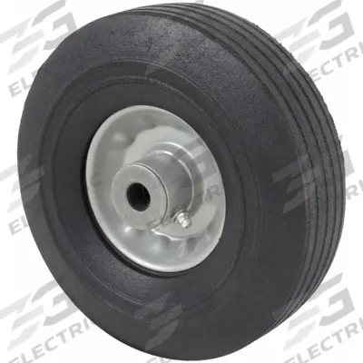 APPROVED VENDOR Solid Wheel: 6 in Wheel Dia., 6 in Wheel Wd, Rubber, 200 lb Load Capacity - Flat-Free Solid Rubber Wheels