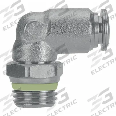 AIGNEP USA Push-Fit Elbow Fitting: 8 mm OD x 1/8 in Pipe Size, Push-to-Connect x BSPP - Stainless Steel Tube Fittings