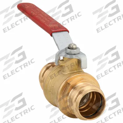 VIEGA PROPRESS Manual Two-Way Ball Valve: 1 1/4 in, Brass/Bronze, Straight, Press x Press - Bronze Ball Valves