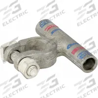 FUSION Battery Terminal: Flag, Solder, 1 ga, 2 ga, Pink Color, Positive, Copper/Tin (MPN 436301P). Key specifications — Contact Material: Tin; Alignment: Flag; Color Code: Pink; Connection Type: Solder; Gauge: 1 ga, 2 ga; Polarity: Positive; Brand: FUSION.