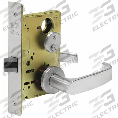 SARGENT Door Lockset: Privacy Lever Locksets, Chrome