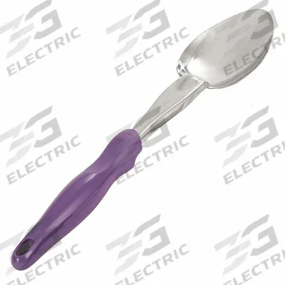 VOLLRATH Heavy-Duty Spoodle Utensil: 13 13/16 in Overall Lg, Purple, NSF Certified - Serving Spoons